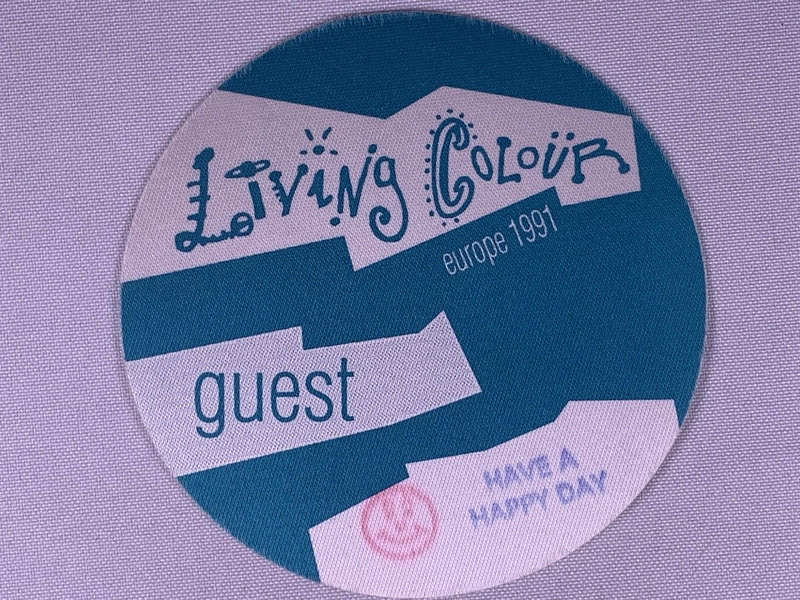 Living Colour Ticket Pass Vintage Original Times Up Tour Europe 1991 #1 Front