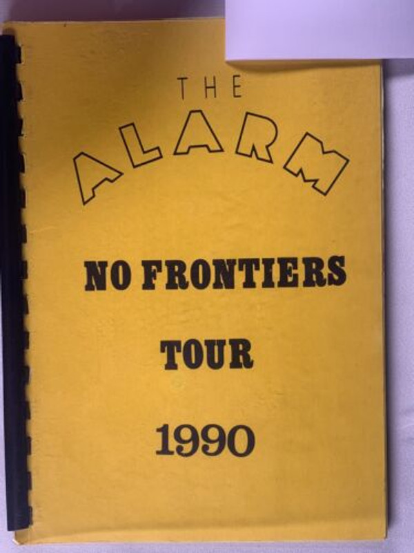 The Alarm Itinerary Original Vintage No Frontiers January-February Tour 1990 Front