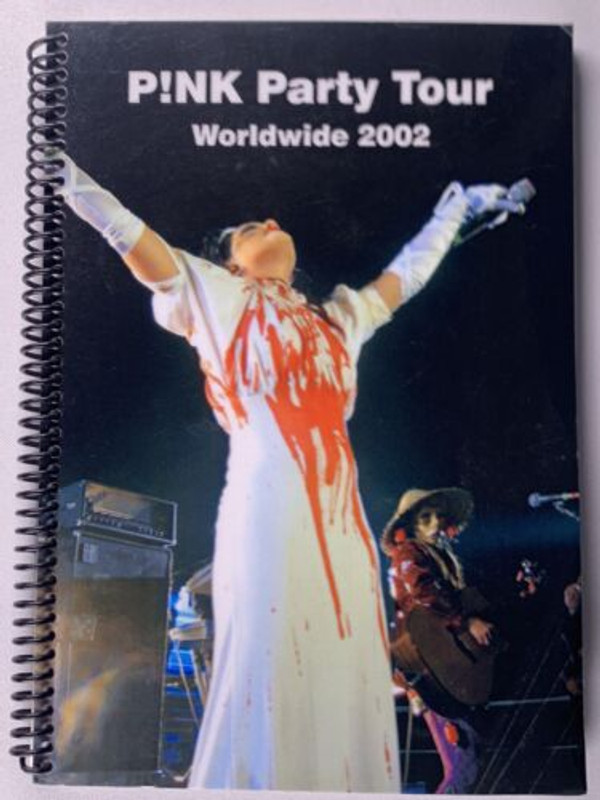 Pink Itinerary Original Vintage Party Tour Worldwide November-December 2002 Front