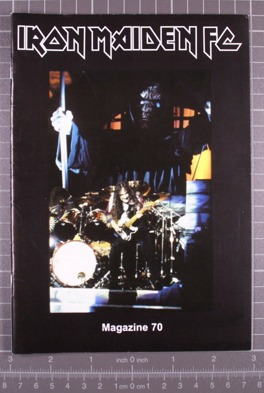 Iron Maiden Bruce Dickinson Magazine Official Fan Club Original Vintage No 70 #1 front