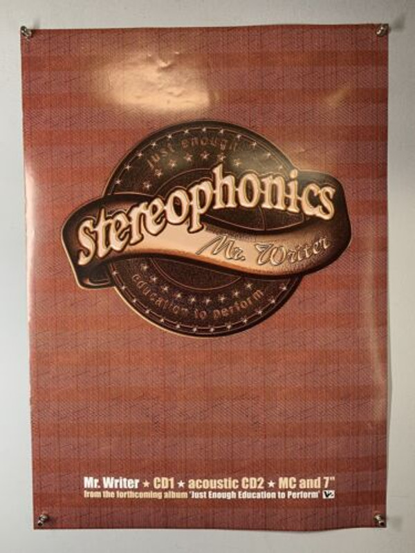 Stereophonics Poster Vintage Original Mr Writer Album Promo 2001 Front