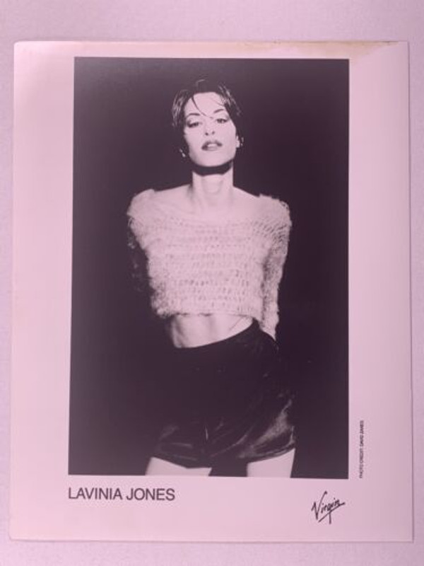 Lavinia Jones Photo Original Vintage Virgin Records Promo Circa Mid 1990s front