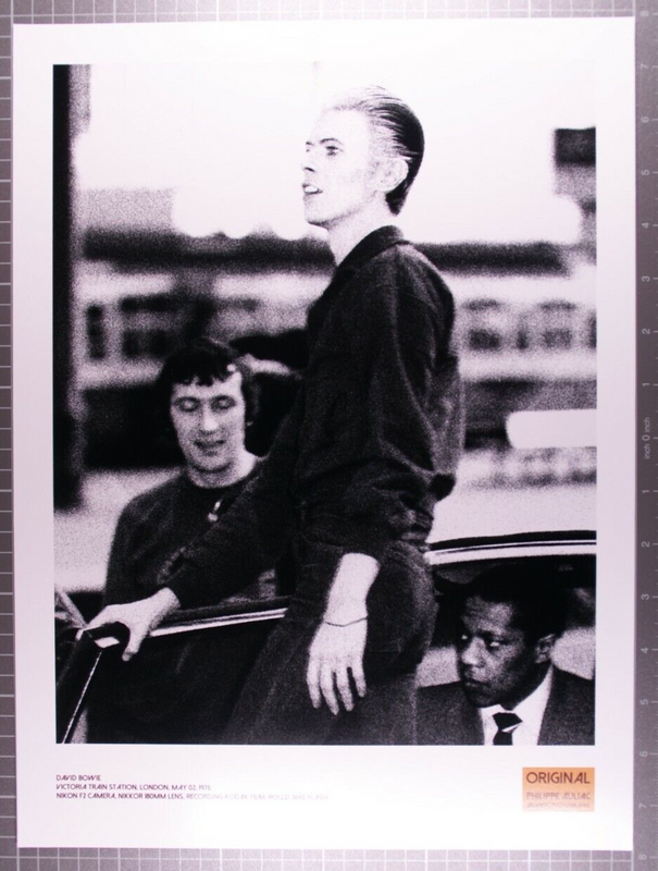 David Bowie Official Photo 40 x 30cm 1976 Signed By Photographer Philippe Auliac Front