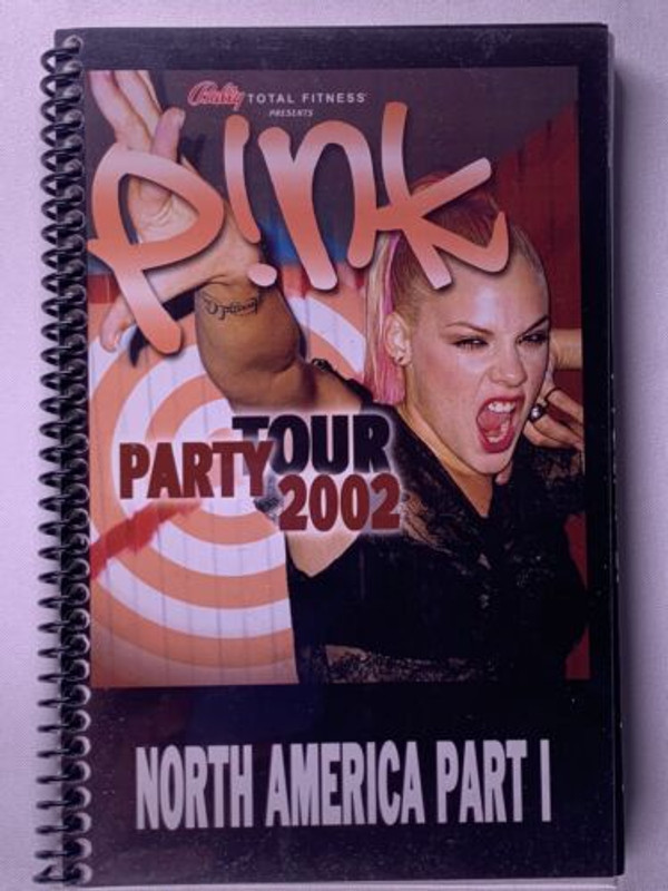 Pink Itinerary Original Vintage North American Party Tour Part I May - June 2002 Front