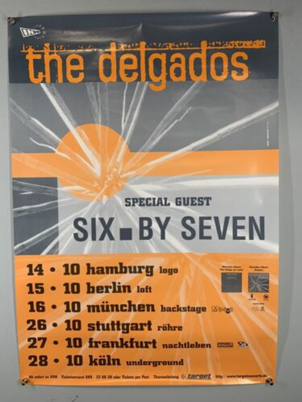 The Delgados Alan Woodward Emma Pollock Poster Orig. German Peloton Tour 1998 #2 front