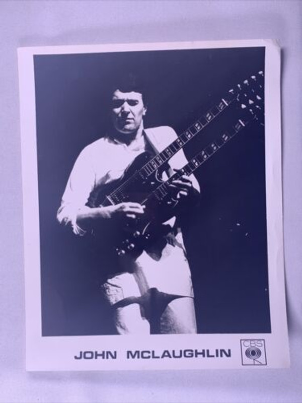 John Mclaughlin Photograph Original Vintage CBS Promo Circa 1976 front