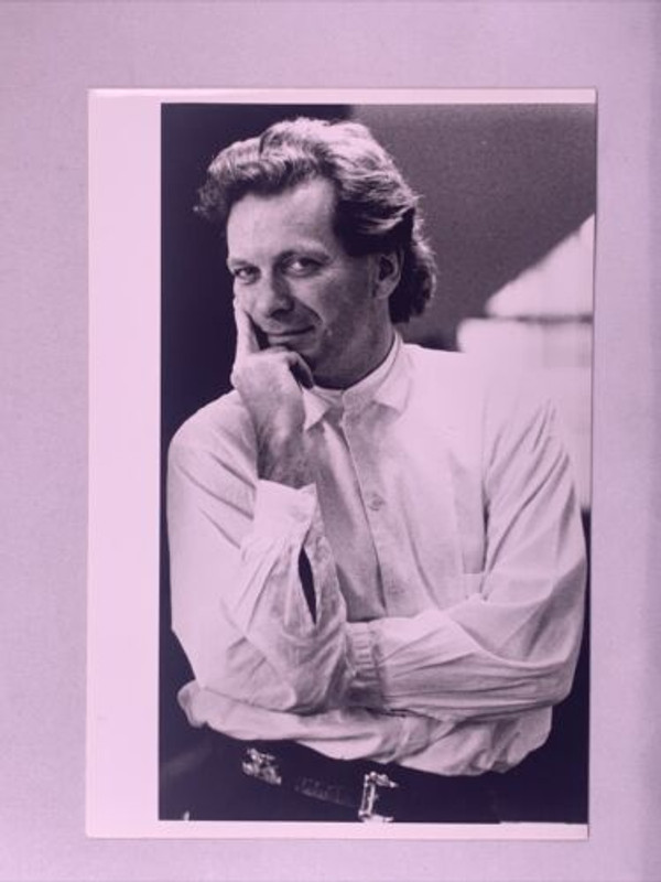 Tony Wilson Photo Original Vintage Black And White Promo Circa Mid 80's Front