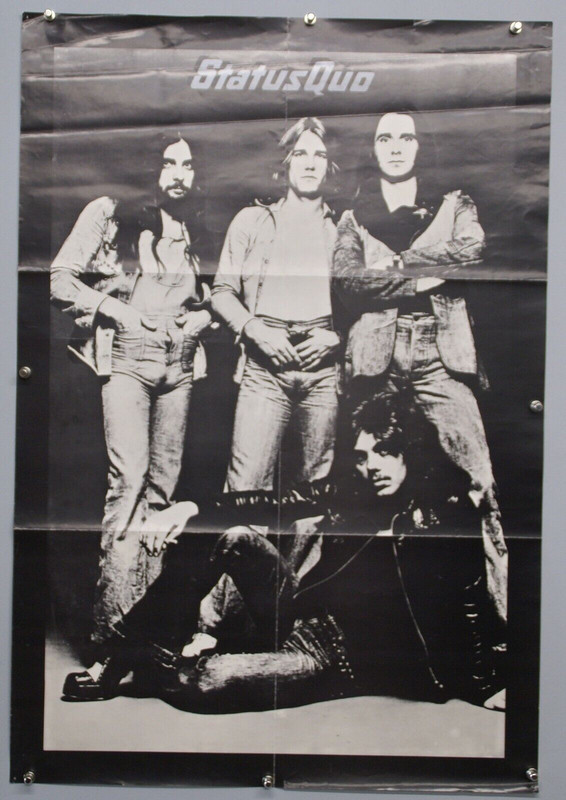 Status Quo Poster Original Promo Hello LP 1973 front