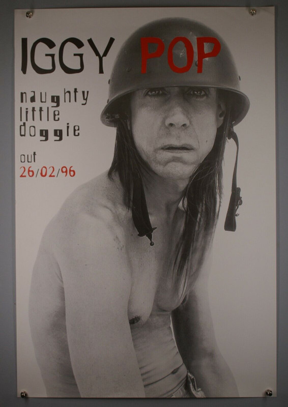 Iggy Pop Poster Original Vintage Promo Naughty Little Doggie February 1996 front
