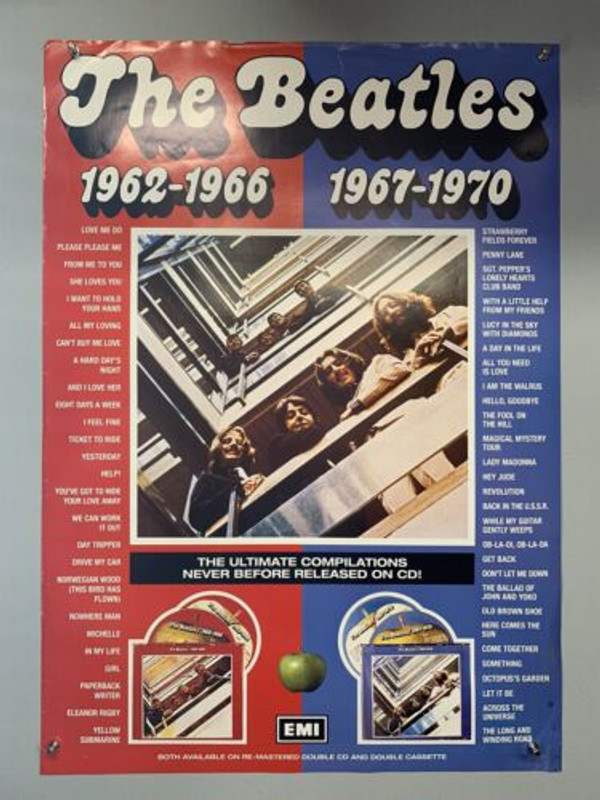 The Beatles Poster Vintage Original EMI Promo The Ultimate Compilations 1993 front