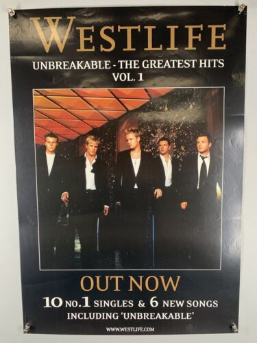 Westlife Poster Orig RCA Sony Promo Unbreakable The Greatest Hits Volume 1 2002 Front