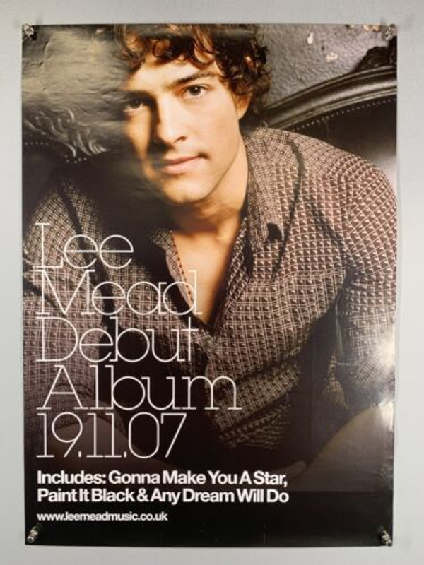 Lee Mead BBC Any Dream Will Do Poster Original debut Self Titled Album 2007 Front