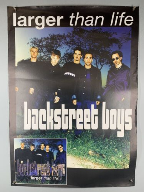 Backstreet Boys Poster  Original Jive Record Store Promo Larger Than Life 1999 Front