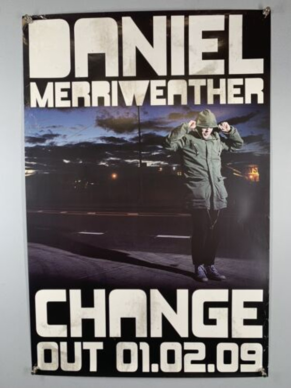 Daniel Merriweather Mark Ronson Poster Orig Columbia Records Promo Change 2009 Front