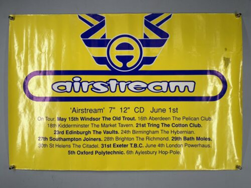 Airstream Poster Original One Little Indian Self Titled  Single UK Tour 1992 Front