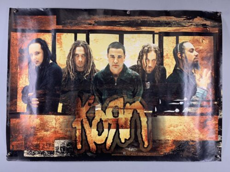 Korn Poster Vintage Original Pyramid Posters Leicester UK Here to Stay 2002 front