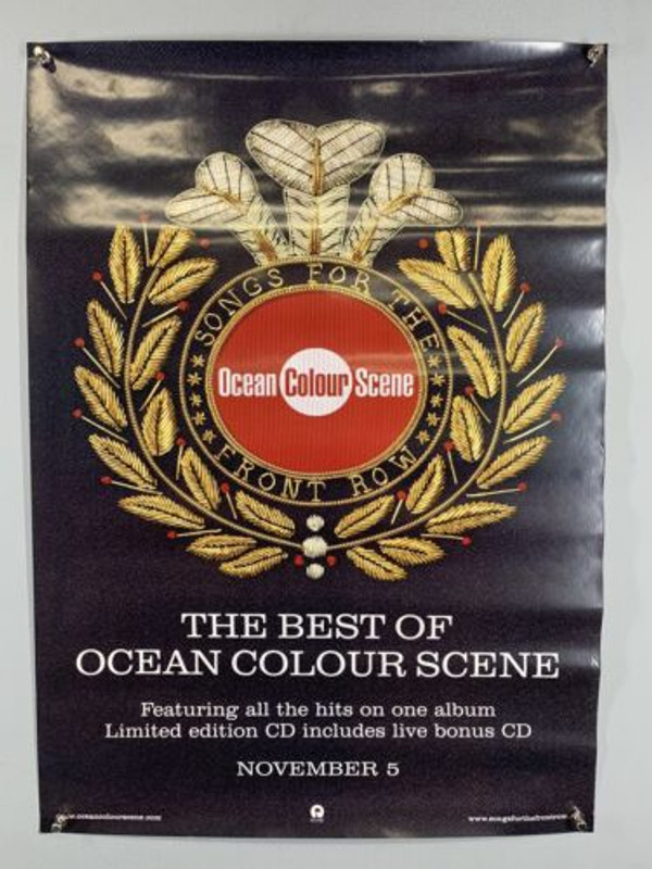 Ocean Colour Scene OCS  Poster Orig Songs for the Front Row The The Best Of 2001 Front