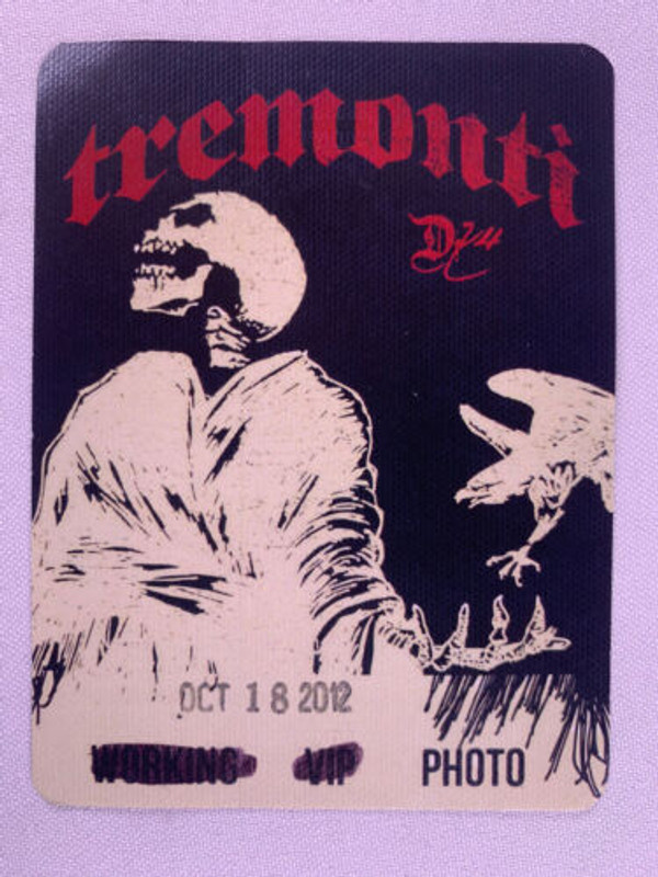 Tremonti Creed Alter Bridge Pass Orig All I Want Tour Manchester Academy 2 2012 front