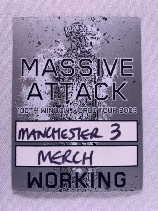 Massive Attack Pass Original 100th Window Tour Apollo Manchester 3rd Night 2003 front