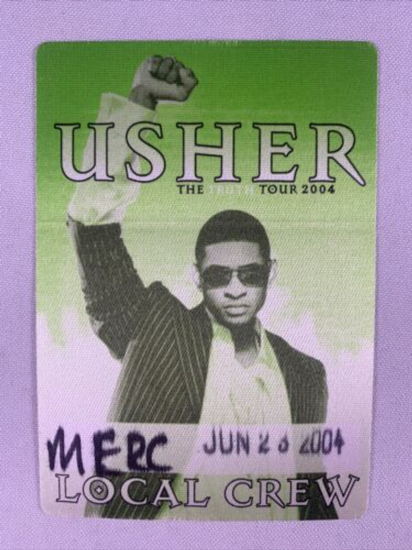 Usher Pass Ticket Original Local Crew The Truth Tour  MEN Arena Manchester  2004 Front