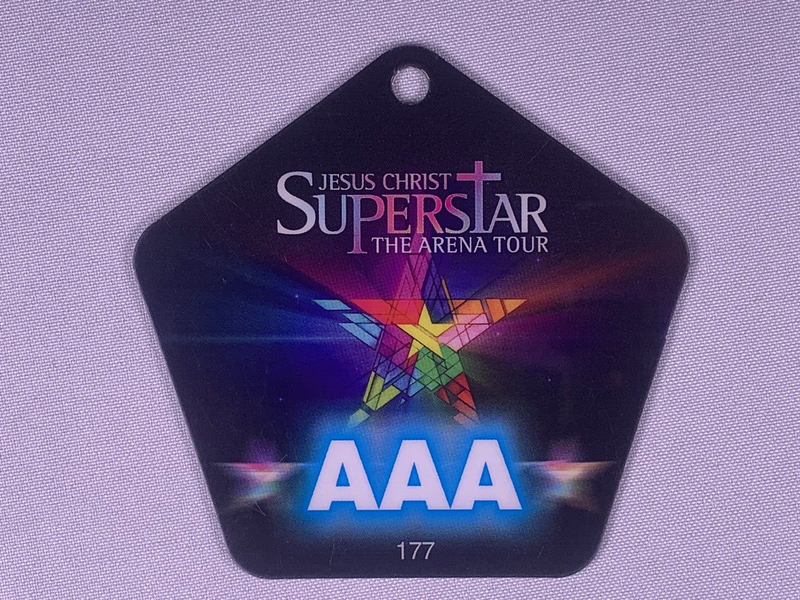Mel C Jesus Christ Superstar Pass Lloyd Webber Original AAA Arena Tour 2012 front