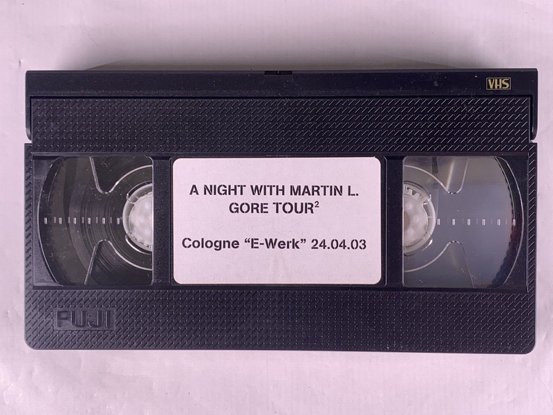 Depeche Mode White Label Promo VHS Video Evening with Martin L Gore Cologne 2003 front