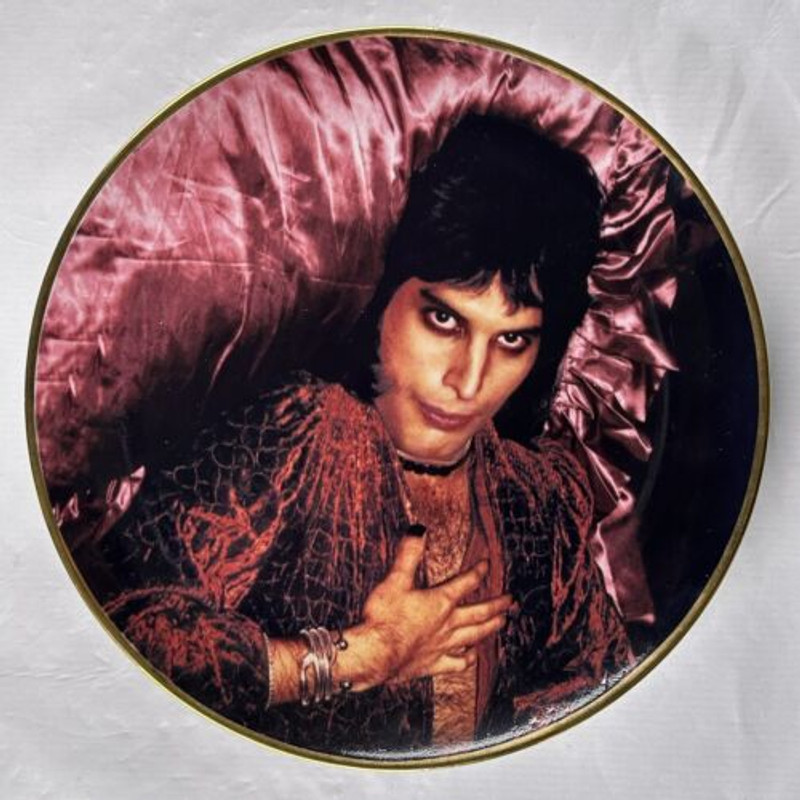 Freddie Mercury Mick Rock Danbury Mint Plate Ltd Ed Original Box Killer Queen Front