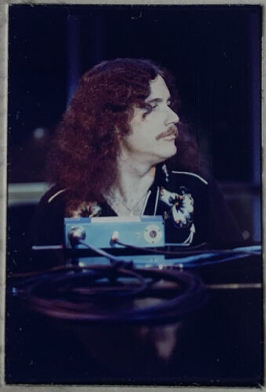Lynyrd Skynyrd Billy Powell Transparency Positive Photographic Slide 1975 close up