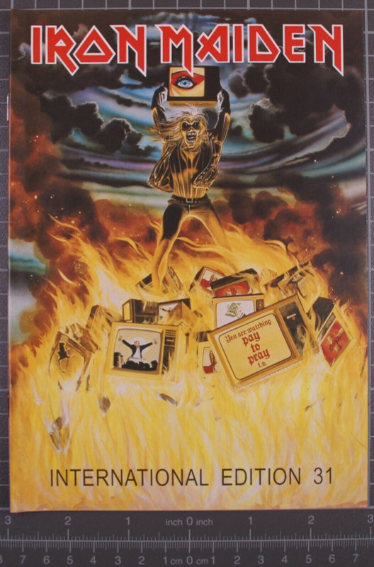Iron Maiden Fan Club Magazine Original Vintage International Edition No. 31 front