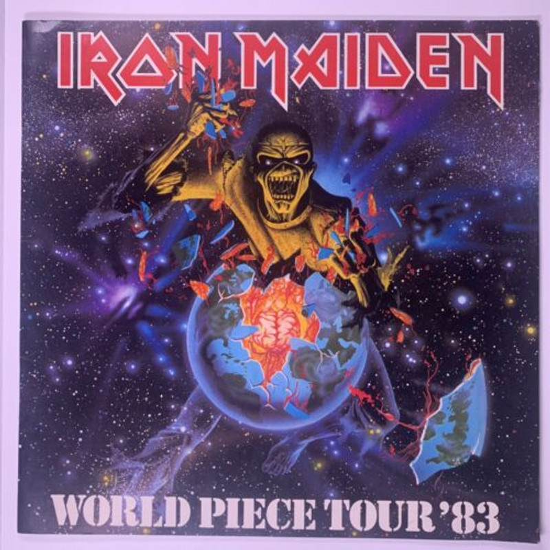 Iron Maiden Bruce Dickinson Program Original World Piece European Tour 1983 front