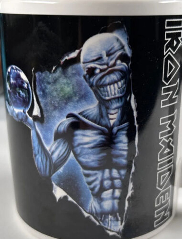 Iron Maiden Mug Orig Vintage Different World Fan Club Official Global Merch 2010 front