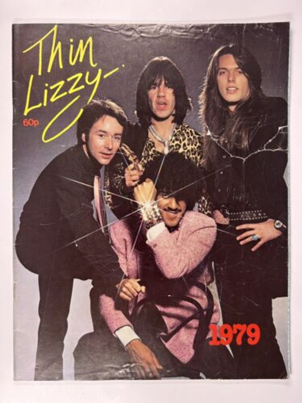Thin Lizzy Phil Lynott Programme Original Vintage Black Rose World Tour 1979 front