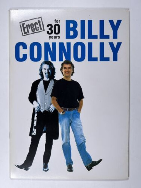 Billy Connolly Robin Williams Programme Orig Erect For 30 Years UK Tour 2001 Front