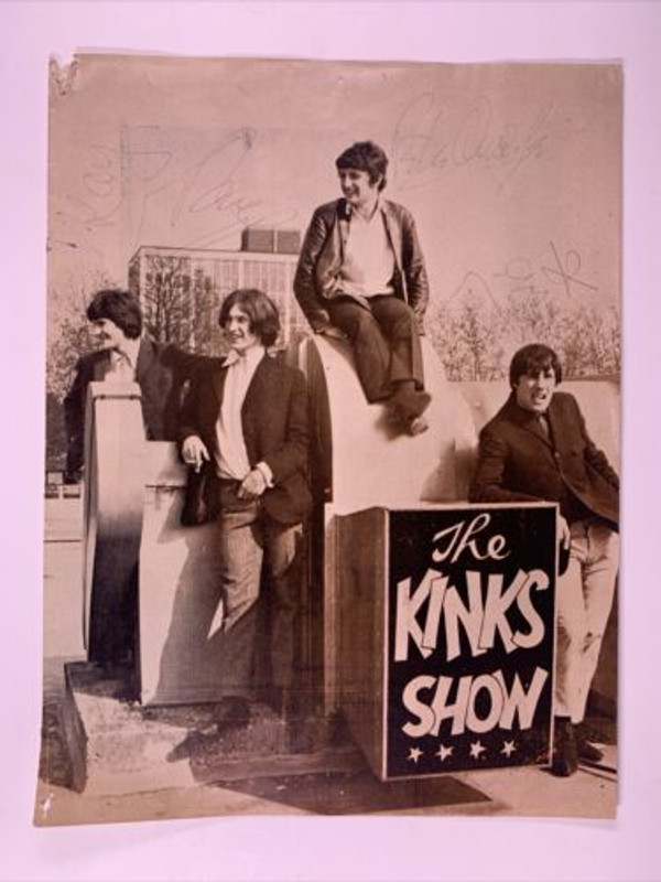 The Kinks Ray Davies Fully Signed Programme Cover Orig Vintage Full Line-up 1964 Front
