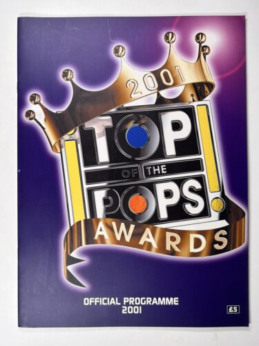 Madonna Kylie Minogue Britney Spears Programme Orig Top Of The Pops Awards 2001 Front
