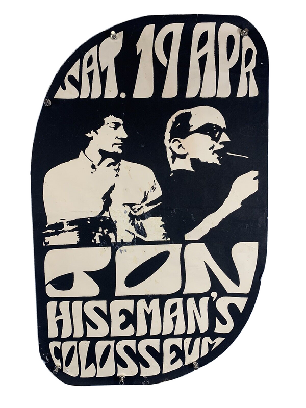 Jon Hiseman's Colosseum Poster Trimmed Vintage Mothers Erdington Birmingham 1969 front