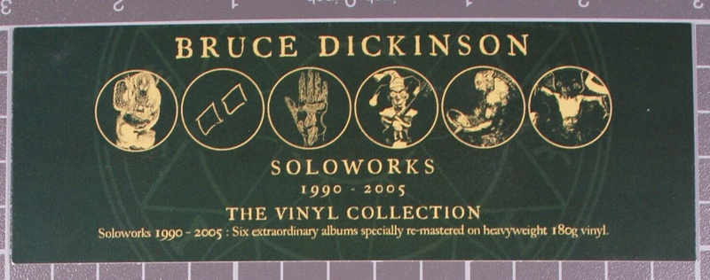 Iron Maiden Bruce Dickinson Book Mark BMG Soloworks Vinyl Collection Promo 2017 front