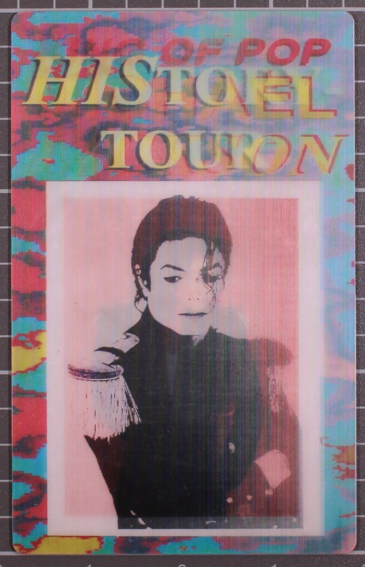 Michael Jackson Pass Ticket Orig Complete Hologram VIP Ticket History Tour 1997 front