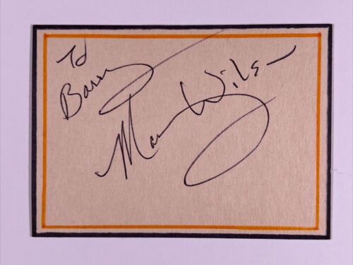 Mary Wilson The Supremes Signed Card Orig Authentic From The Collection Of B.M front