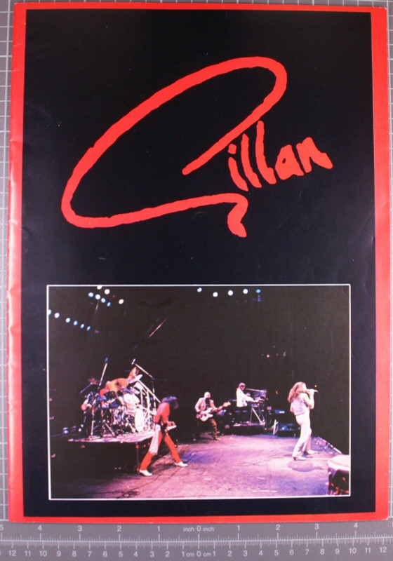 Ian Gillan Deep Purple Programme Original Vintage Double Trouble Tour 1981 front