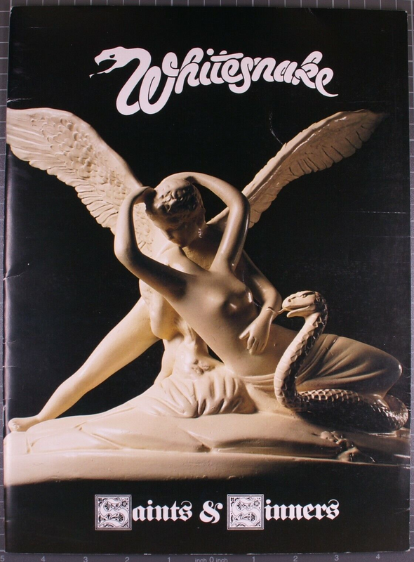Whitesnake Program + Ticket + Merch Sheet Saints & Sinners Tour Hammersmith 1983 front
