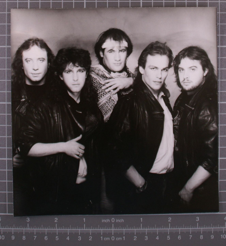 Marillion Fish Steve Hogarth Photo Original Promotion Stamped Circa Mid 80s front