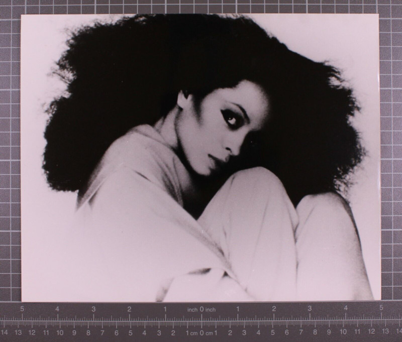 Diana Ross Photograph Original Black And White Promotion Circa Early 1980's front