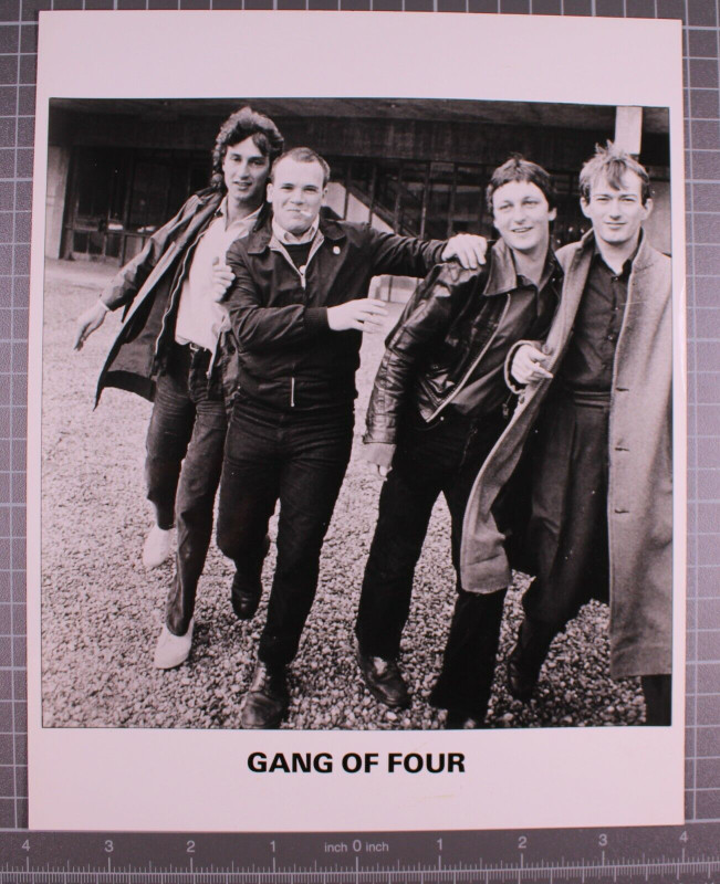 Gang Of Four Photo 10" x 8" B/W Original Black And White Promo Circa Late 70s #2 Front