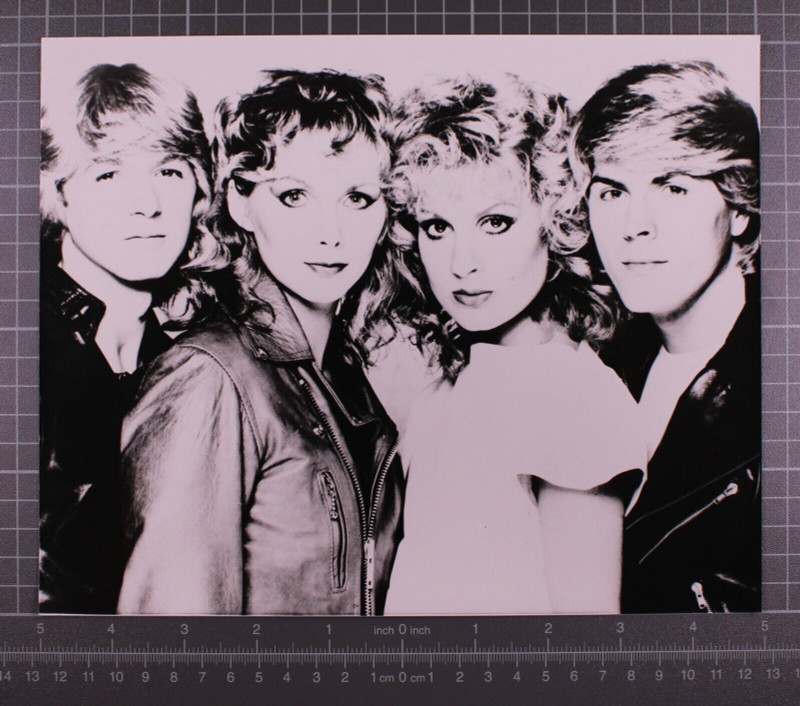 Bucks Fizz Bobby G Photograph Original Black And White Promotion Circa 1981 front