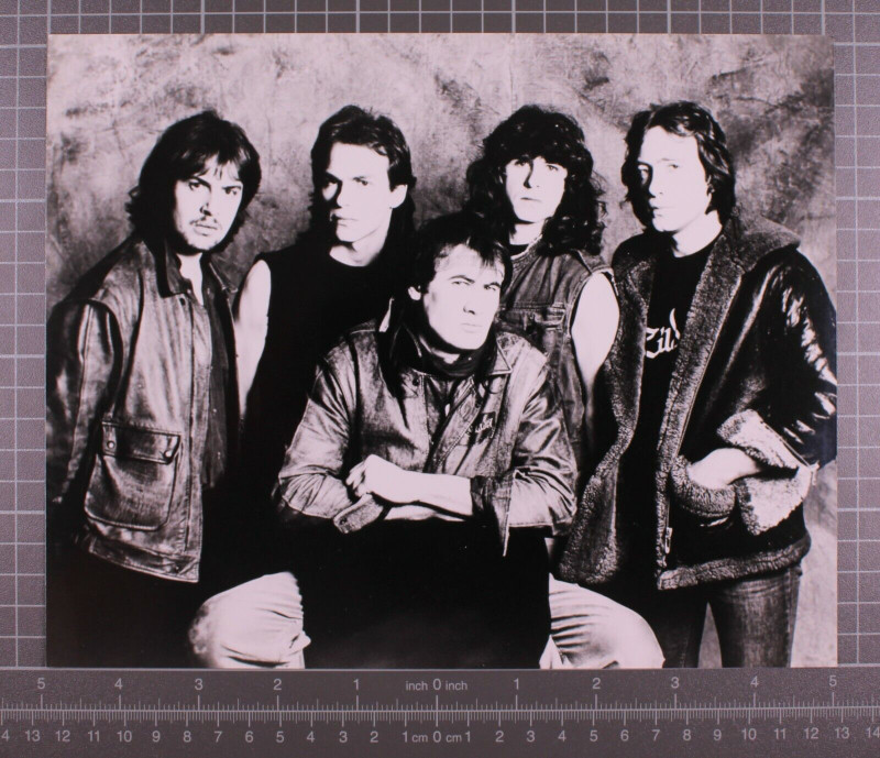 Marillion Photograph Original Vintage Black And White Promotion Circa Mid 80's Front