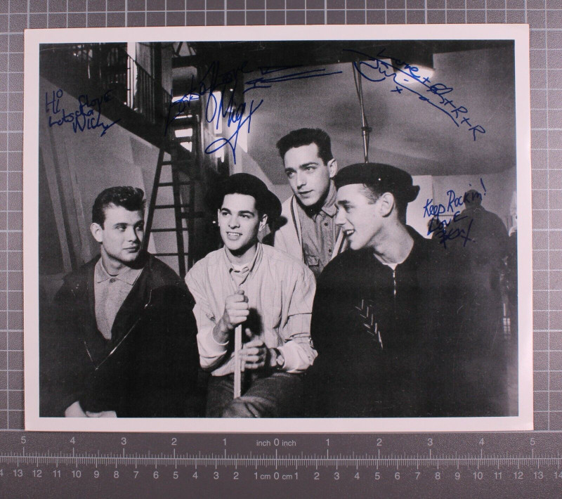 Curiosity Killed The Cat Signed Photograph Original Promo Circa Early 1980's Front