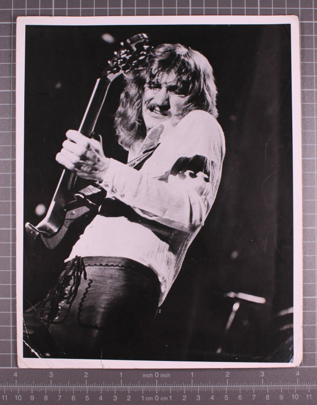 Eagles Joe Walsh Photograph Original Black And White Promo Circa Mid 1970's front