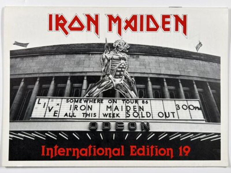 Iron Maiden Bruce Dickinson Fan Club Magazine Official International Ed. 19 1986 front
