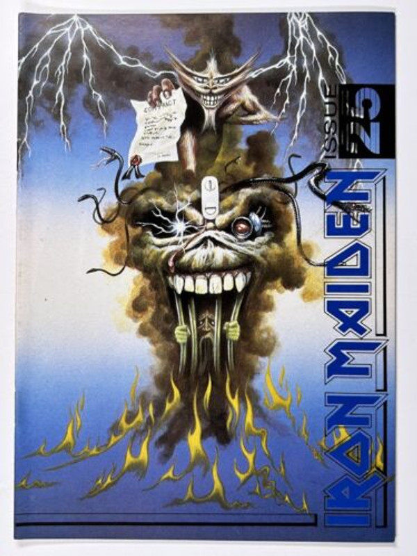 Iron Maiden Bruce Dickinson Fan Club Magazine Official International Ed. 25 1988 front